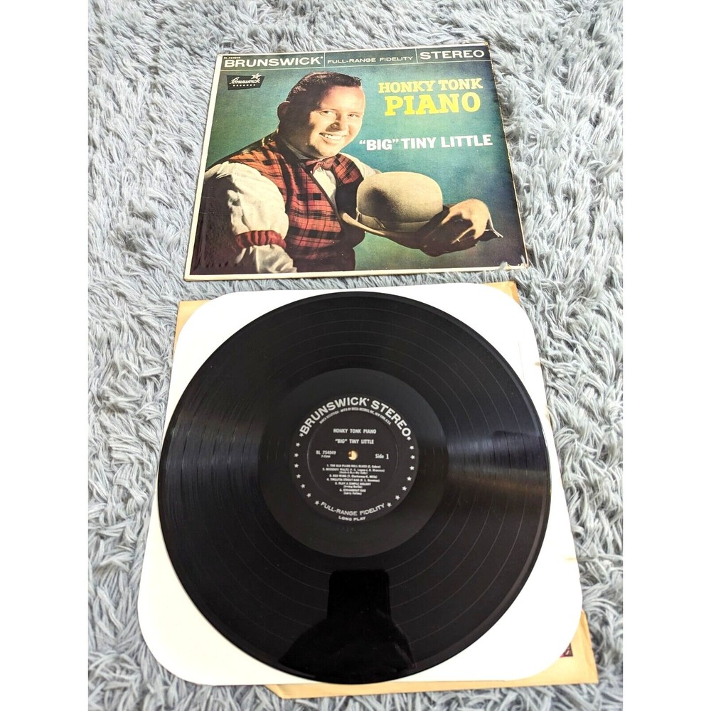 Big Tiny Little Honky Tonk Piano 1959 Brunswick LP 33 Rpm Vinyl Record BL 754049